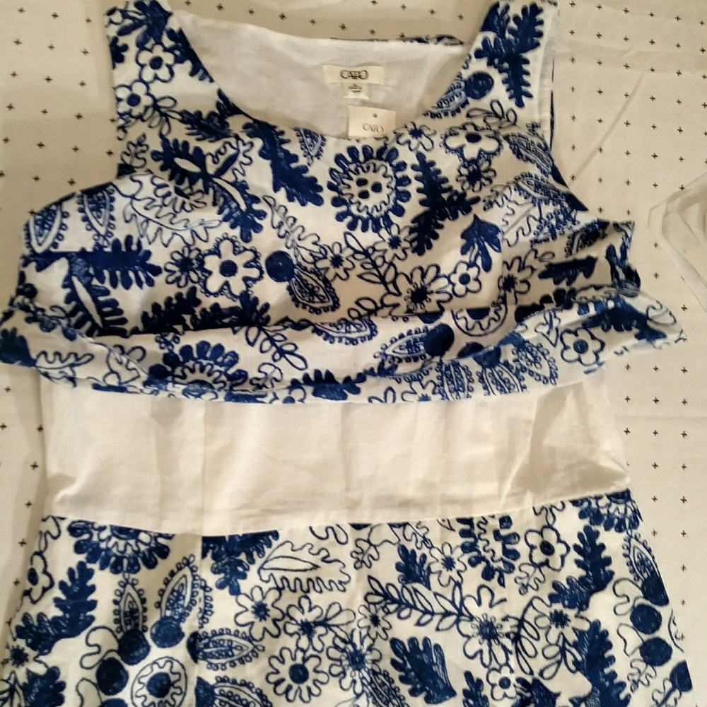 CATO floral layered shift dress - Picture 4 of 6